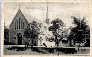 1939 Sacred Heart Catholic Church West Main at Randolph St Danville VA Postcard
