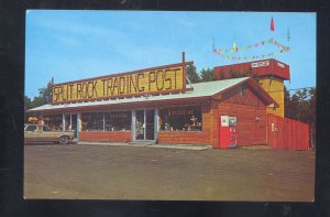 TWO HARBORS MINNESOTA SPLIT ROCK TRADING POST STORE ADVERTISING POSTCARD