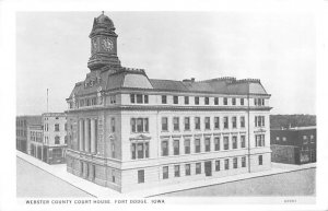 Webster County Court House real photo Fort Dodge, Iowa  