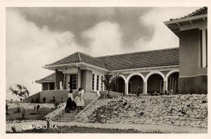 curacao, N.A, WILLEMSTAD, American Consulate General (1950s) Salas RPPC Postcard