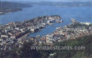 Vue aerienne Bergen Norway Unused 