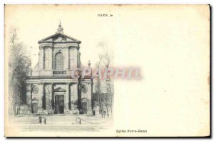 Old Postcard Caen Eglise Notre Dame