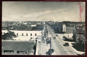 h2583 - VAL D'OR Quebec 1950 Street View. Real Photo Postcard.