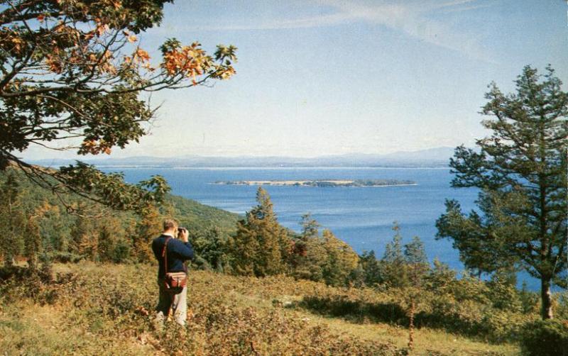 Schuyler Island in Lake Champlain NY, New York