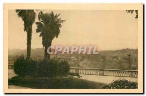 Old postcard Pau Chaine des Pyrenees