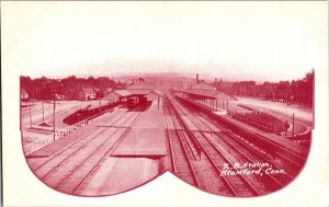 Railroad Station, Stamford CT Undivided Back Vintage Postcard P45