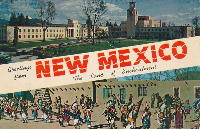 Greetings from New Mexico The Land of Enchantment - pm 1958