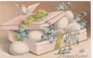 Easter White Dove With Box Of Eggs