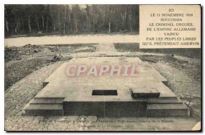 Postcard Old Forest of Compiegne Glairiere Armistice Commemorative Tile Victo...
