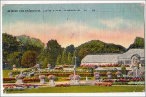 IN - Gardens and Greenhouse, Garfield Park, Indianapolis (corners worn)