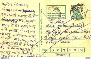 India Postal Stationery Tiger 25