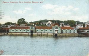 Eastern Steamship Co's Landing Bangor Maine ME c1909 Antique Postcard E7