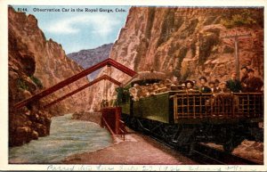 Colorado Observation Car In The Royal Gorge