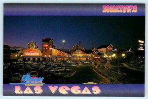 LAS VEGAS, Nevada NV ~ Night Neon BOOMTOWN HOTEL CASINO 1994 ~ 4x6 Postcard