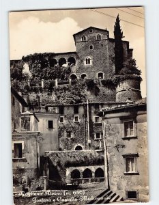 Postcard Fontana e Castello Medioenale Gagliano Aterno Italy