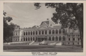 RPPC Postcard Saigon Dinh Doc Lap Palace of Independence Vietnam