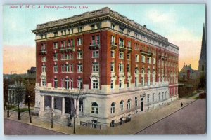 1910 Dayton Ohio Vintage Postcard New YMCA Building Exterior Street Unposted
