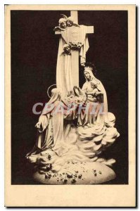 Postcard Old La Chapelle des Carmelites of Lisieux sculpts Group dominating t...