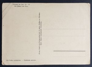 GERMANY THIRD 3rd REICH ORIGINAL NSDAP PROPAGANDA POSTCARD HITLER & MUSSOLINI