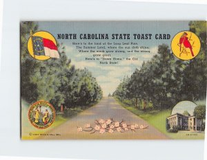 Postcard North Carolina The Tar Heel State USA