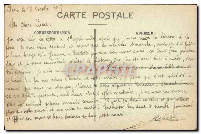 Postcard Old Foix general view