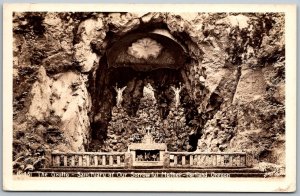 Portland Oregon 1940s RPPC Real Photo Postcard Grotto Sanctuary Sorrowful Mother