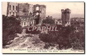 Old Postcard Montmajour Aux Moines Ruins Together