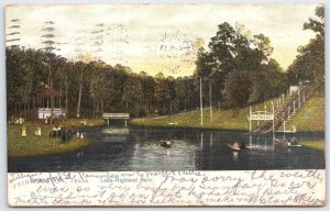 Vintage Lake-Highland Park Houston TX Scenic Postcard 1907