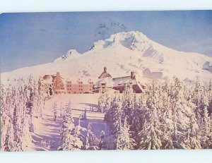Pre-1980 LODGE SCENE Timberline Lodge Oregon OR J7613
