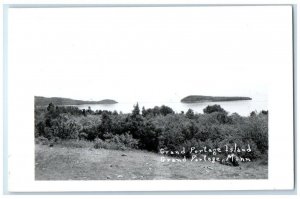 c1950's Grand Portage Island Lake Forest View Minnesota MN RPPC Postcard