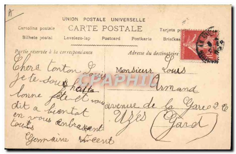 Old Postcard Fancy Surname Louis