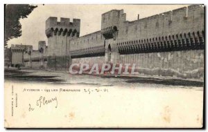 Old Postcard Avignon Ramparts