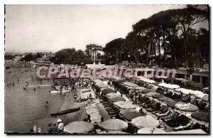 Old Postcard Juan Les Pins Beach