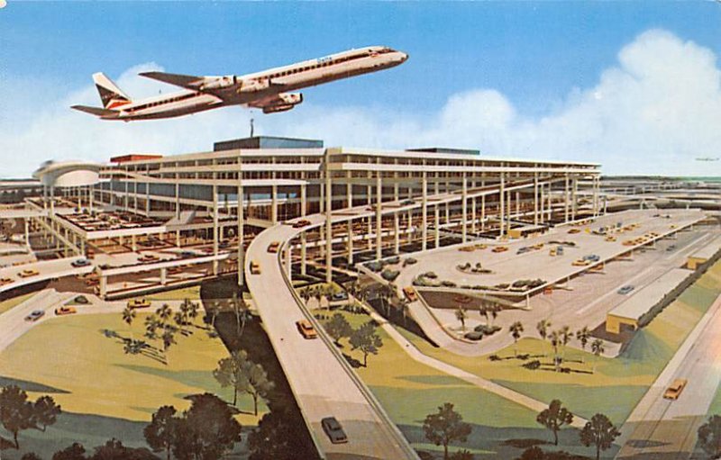 New Tampa International Jetport Terminal Aerial View Tampa FL