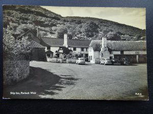 Somerset PORLOCK WEIR The Ship Inn c1962 RP Postcard by Lilywhite