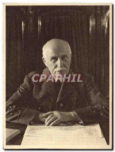 Postcard Old Army National Relief Petain