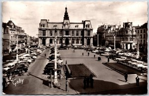 1963 Poitiers Place Du Marechal Leche Hotel Del Ville France RPPC Photo Postcard