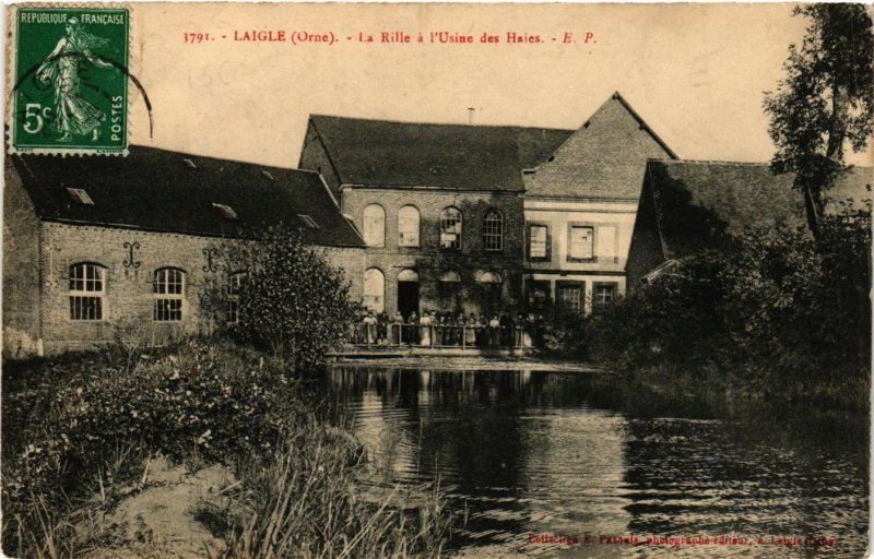 CPA AK Laigle - La Rille a l'Usine des Haies (259302)