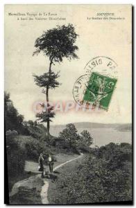 Old Postcard Jouvente The coastal footpath
