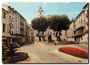 Modern Postcard Vigan Cevennes Gard Tourist Church and the Old Fountain