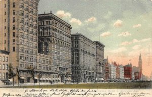 HOTEL MICHIGAN AVE CHICAGO ILLINOIS INDIANA SWITZERLAND CURT TEICH POSTCARD 1904