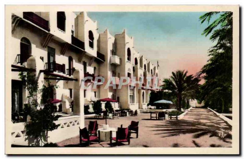 Algeria Biskra Old Postcard Constantine Hotel Transatlantique