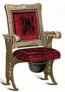 1893 World's Fair Andrews Demarest Seating Co. Columbia Chair & Hat Holder 7J