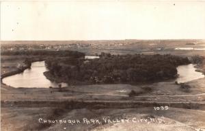 F14/ Valley City North Dakota RPPC Postcard c1930s Chautauqua Park