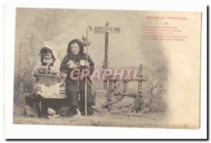 Old Postcard Return of pilgrimage rome Bellevue Road