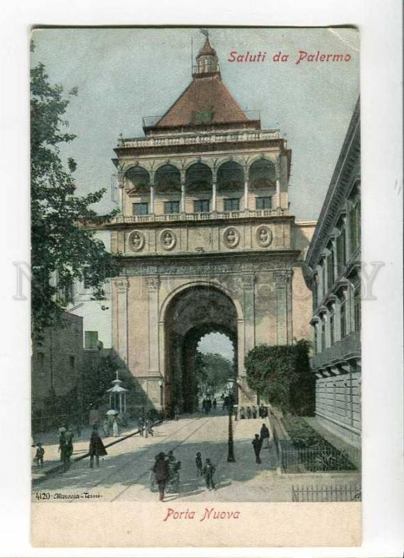 271299 ITALY Saluti da PALERMO New Gate Vintage postcard