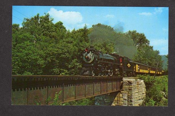 VT Canadian Pacific Railroad Train Loco 127 Brockway's Mills Vermont Postcard PC