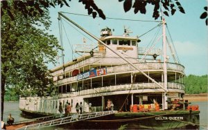 Delta Queen Ship Boat Starved Rock State Park IL Illinois Vintage Postcard H54