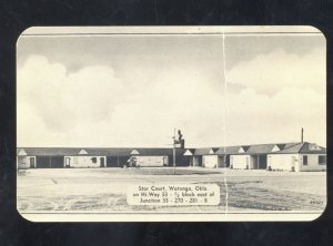 WATONGA OKLAHOMA STAR COURT MOTOR MOTEL VINTAGE ADVERTISING POSTCARD