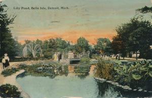 Lily Pond at Belle Isle - Detroit MI, Michigan - pm 1911 - DB